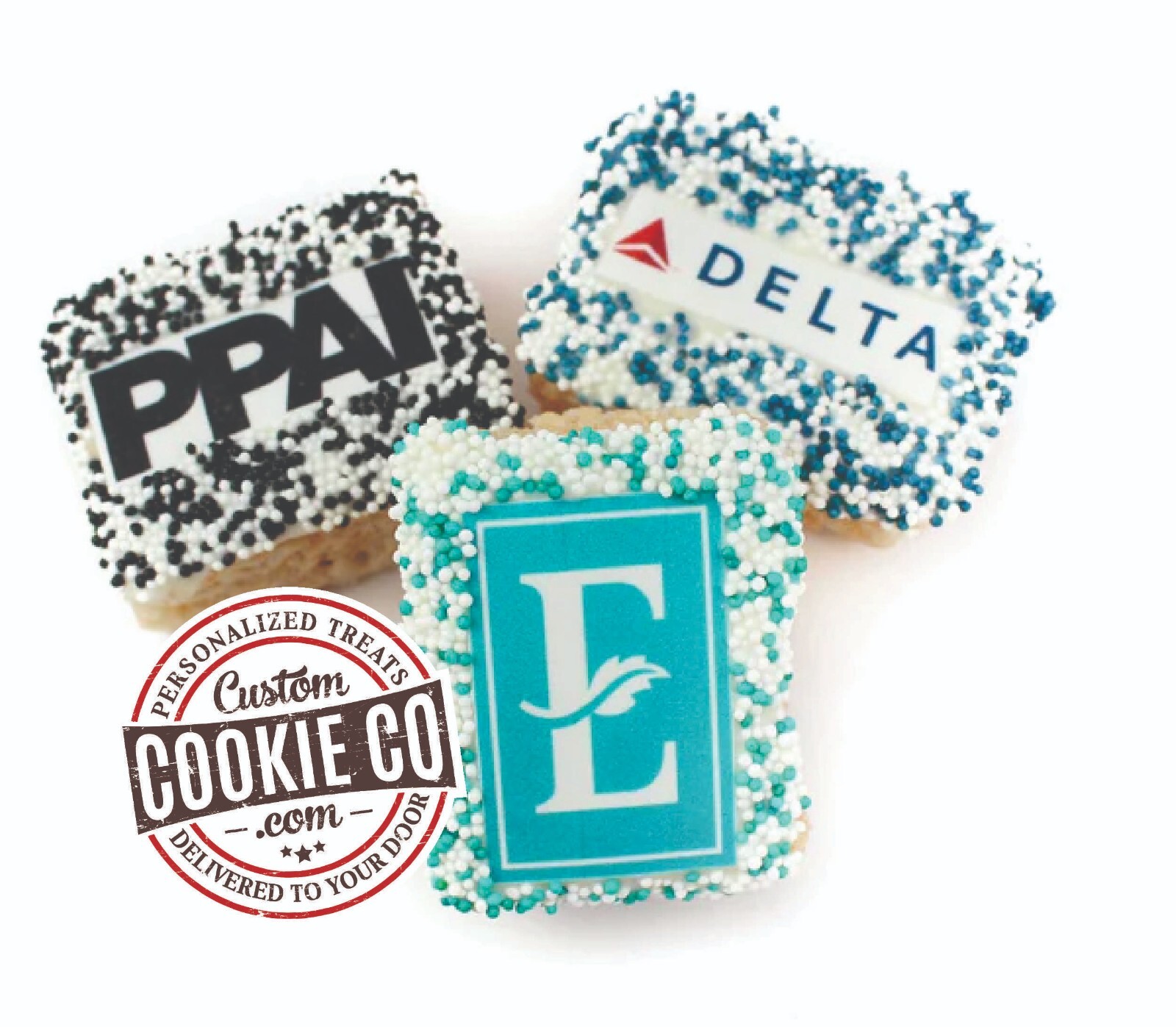 Chocolate Dipped Mini Rice Krispies | 12 pcs | Logoed | Branded | Edible