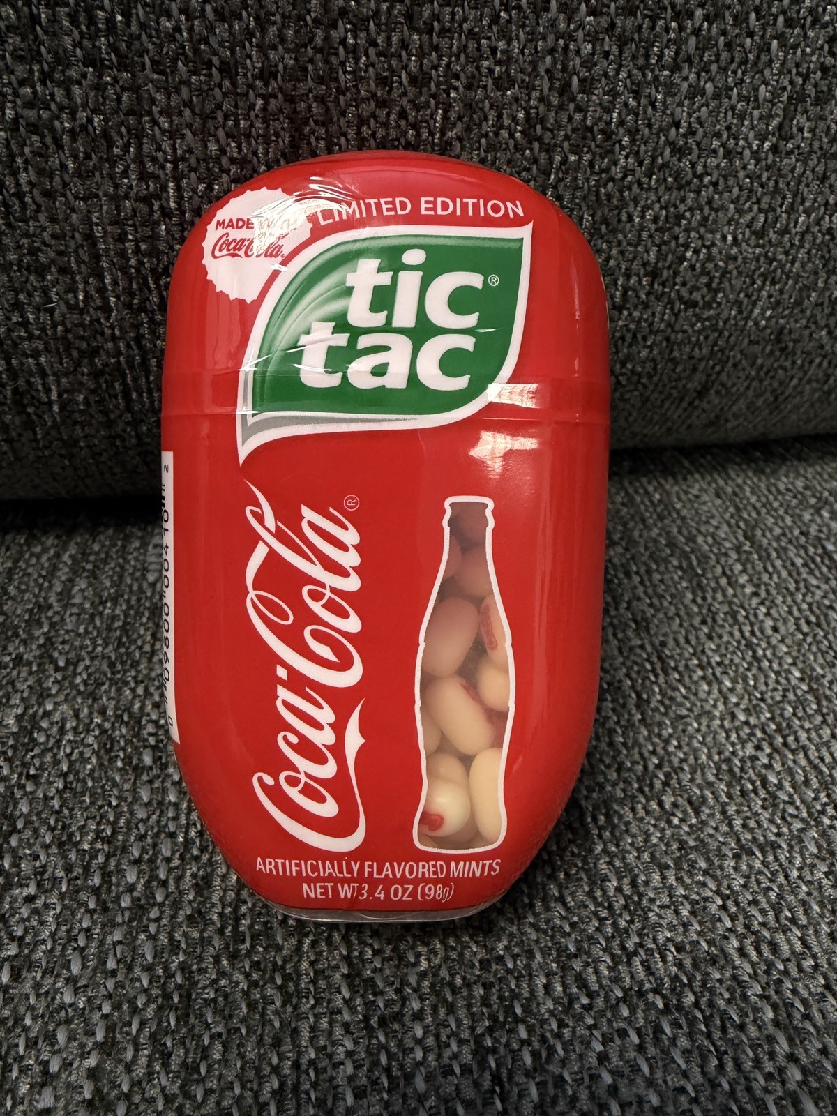 2021 Tic Tac Limited Edition Coca Cola Pop Hard Candy Mint 3.4oz New Sealed