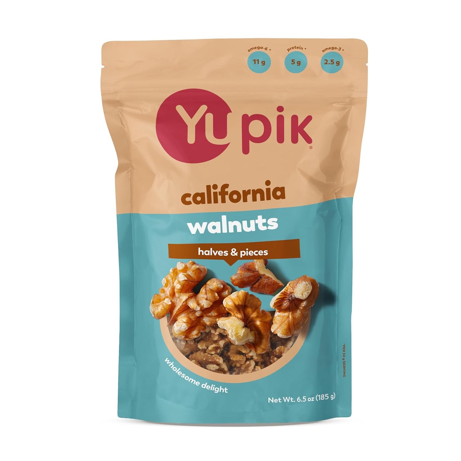 Raw California Walnuts, Halves & Pieces, 2.2 Lb (35.2 Oz), Kosher, Gluten-Free,