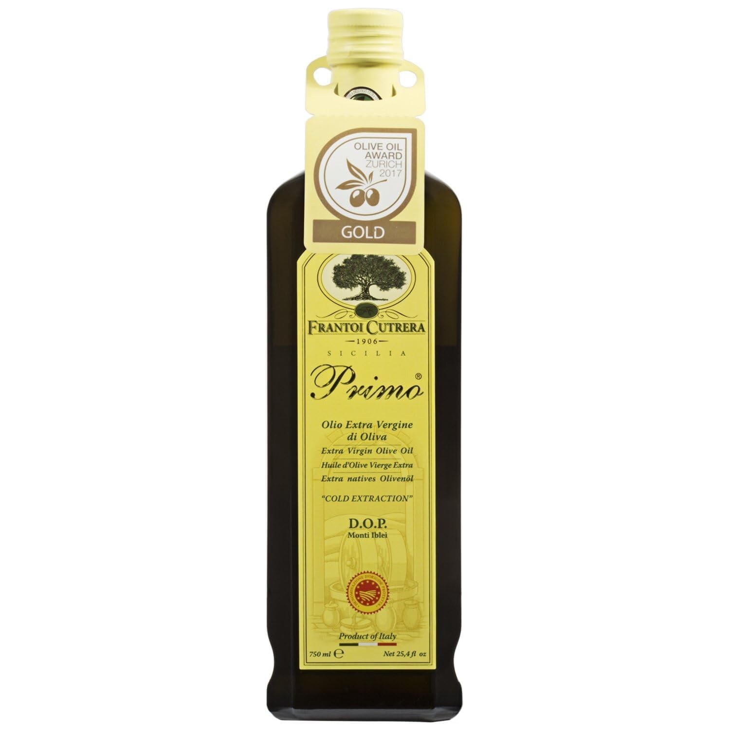 Frantoi Cutrera Primo Cold Extracted Italian Extra Virgin Olive Oil Cold Pressed