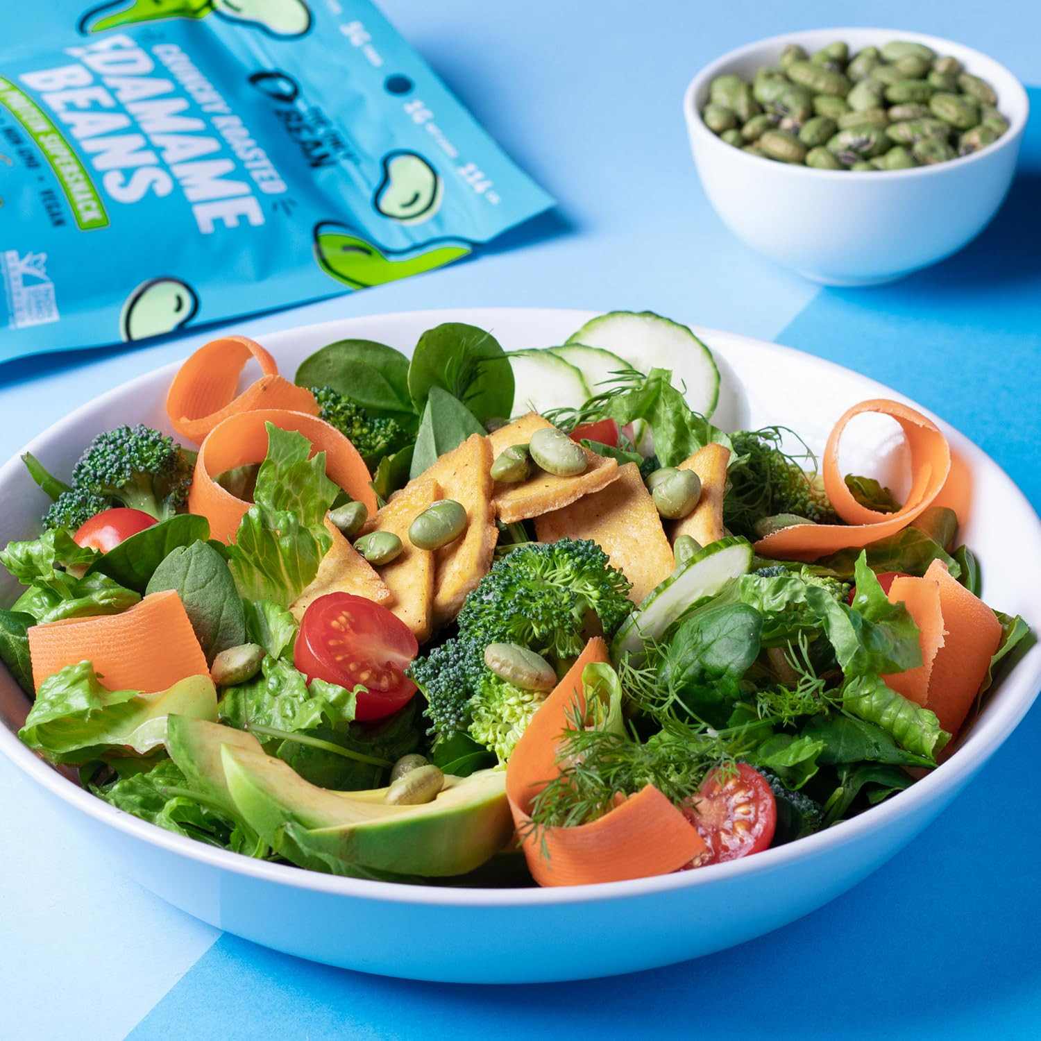 The Only Bean Crunchy Dry Roasted Edamame Snacks (Sea Salt), Healthy High Protei