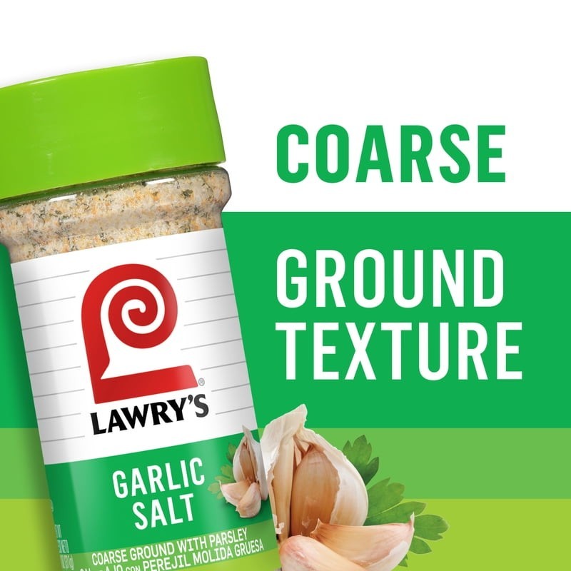 Lawry’s Kosher Classic Coarse Ground Garlic Salt, 11 oz Bottle