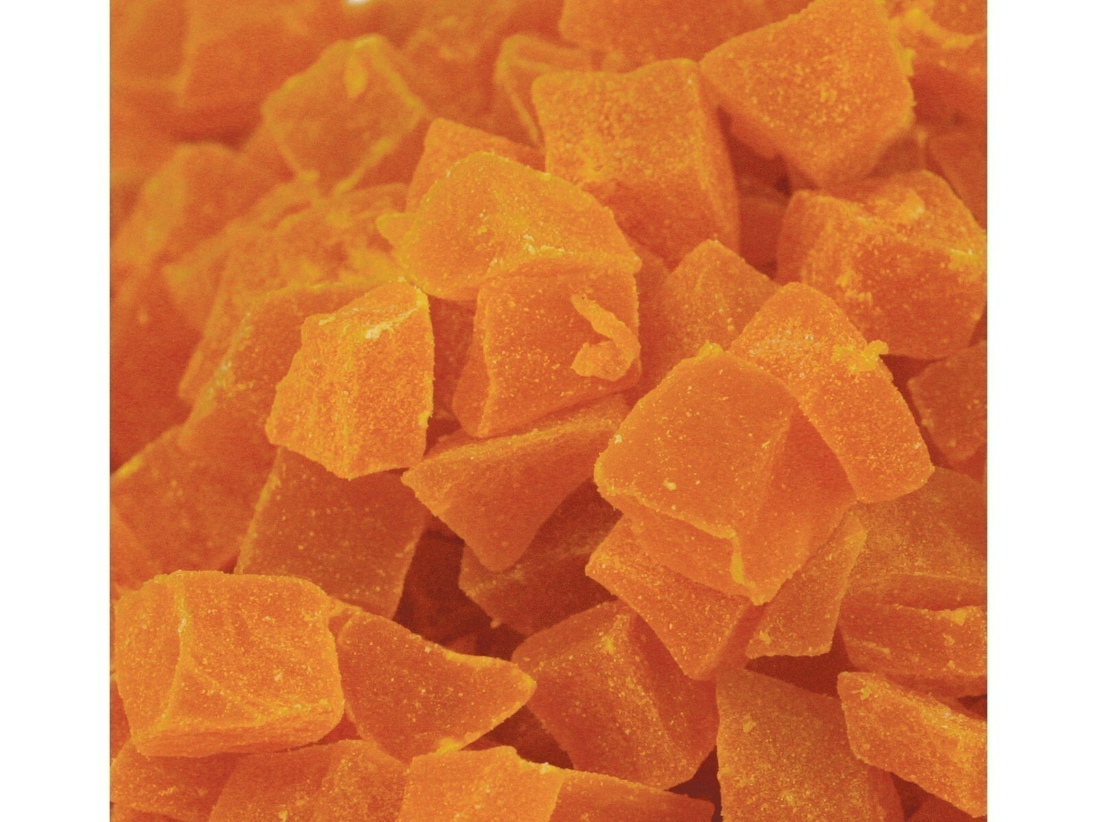 Orange Diced Papaya 1 Pound Dried Fruit