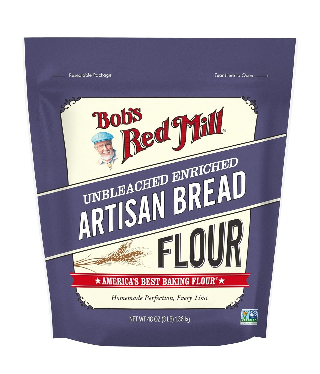 Bobs Red Mill Artisan Bread Flour 3 lb. bag