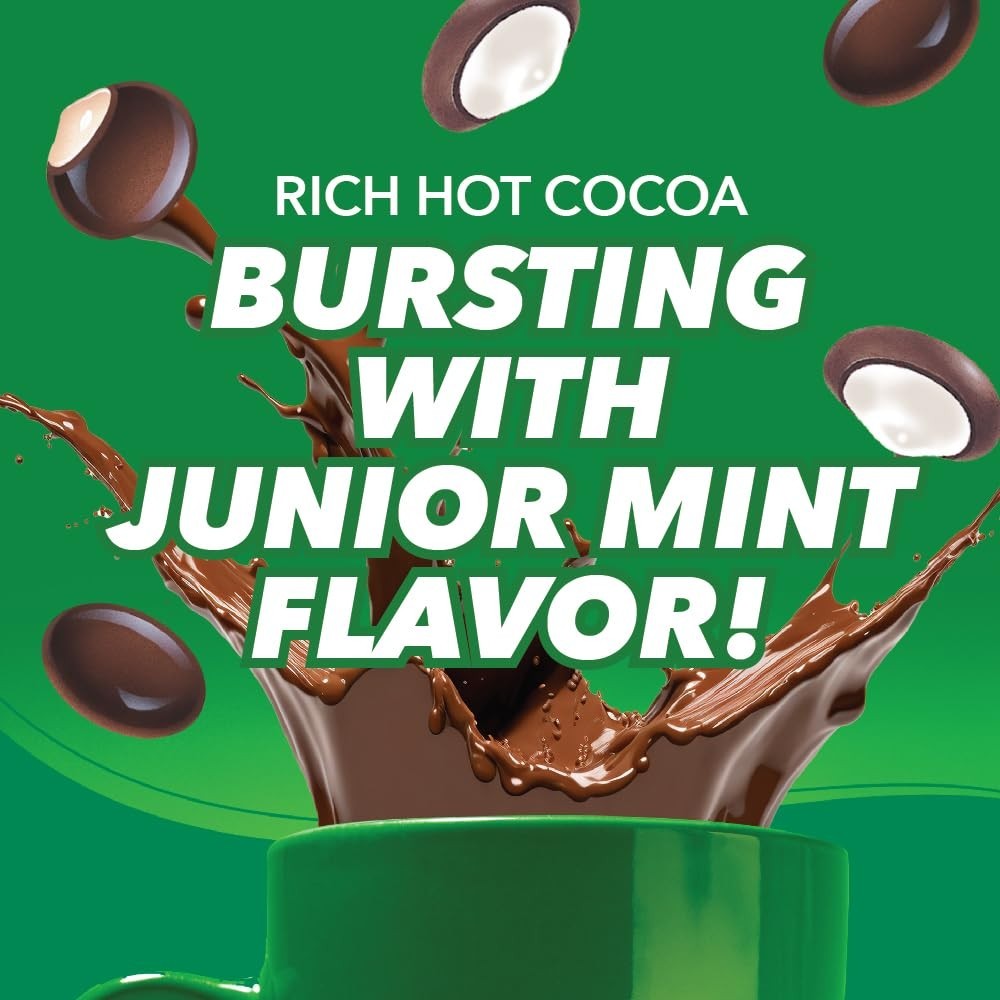 Junior Mints Hot Chocolate Pods, Mint Cocoa K-Cups, 40ct^