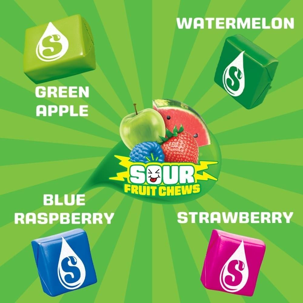 Starburst Sour Fruit Chews 1 LB Bulk Assorted Sour Chewy Candy