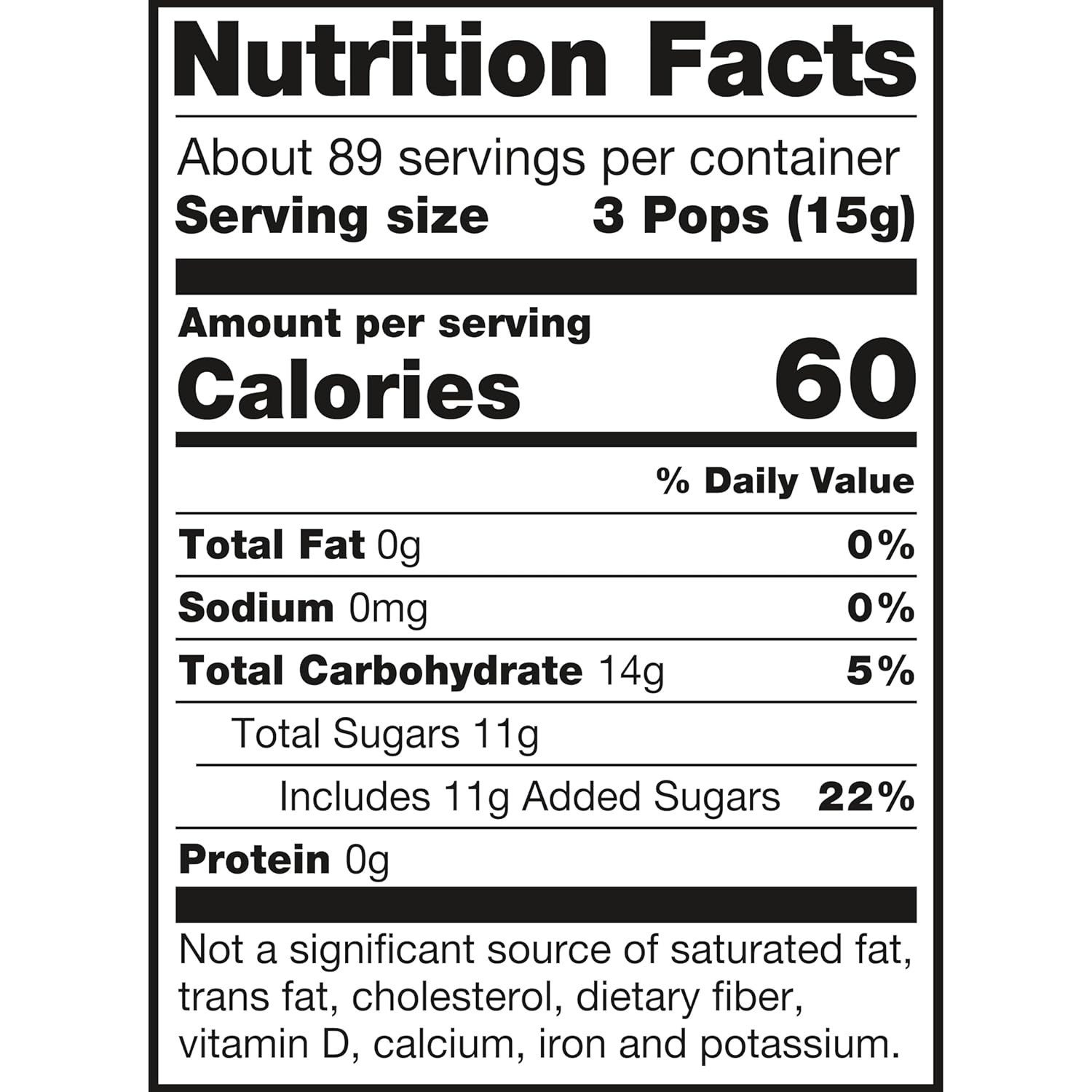 Organic USDA Fruit Lollipops 265 Count 6 Flavors 3lb Resealable Bag