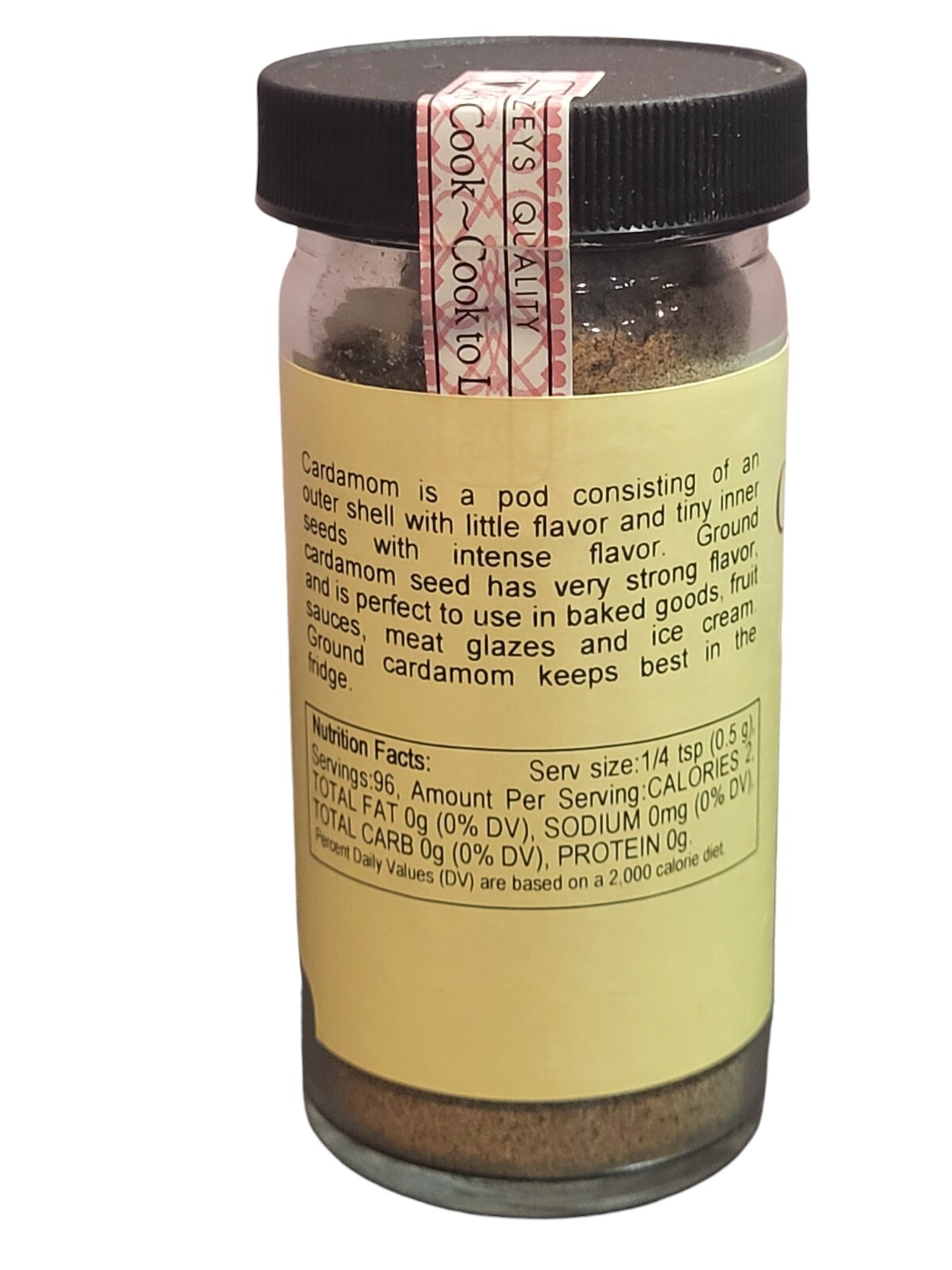 Cardamom Ground Seeds By Penzeys Spices 2.4 oz 1/2 cup Jar Expires 5/2026