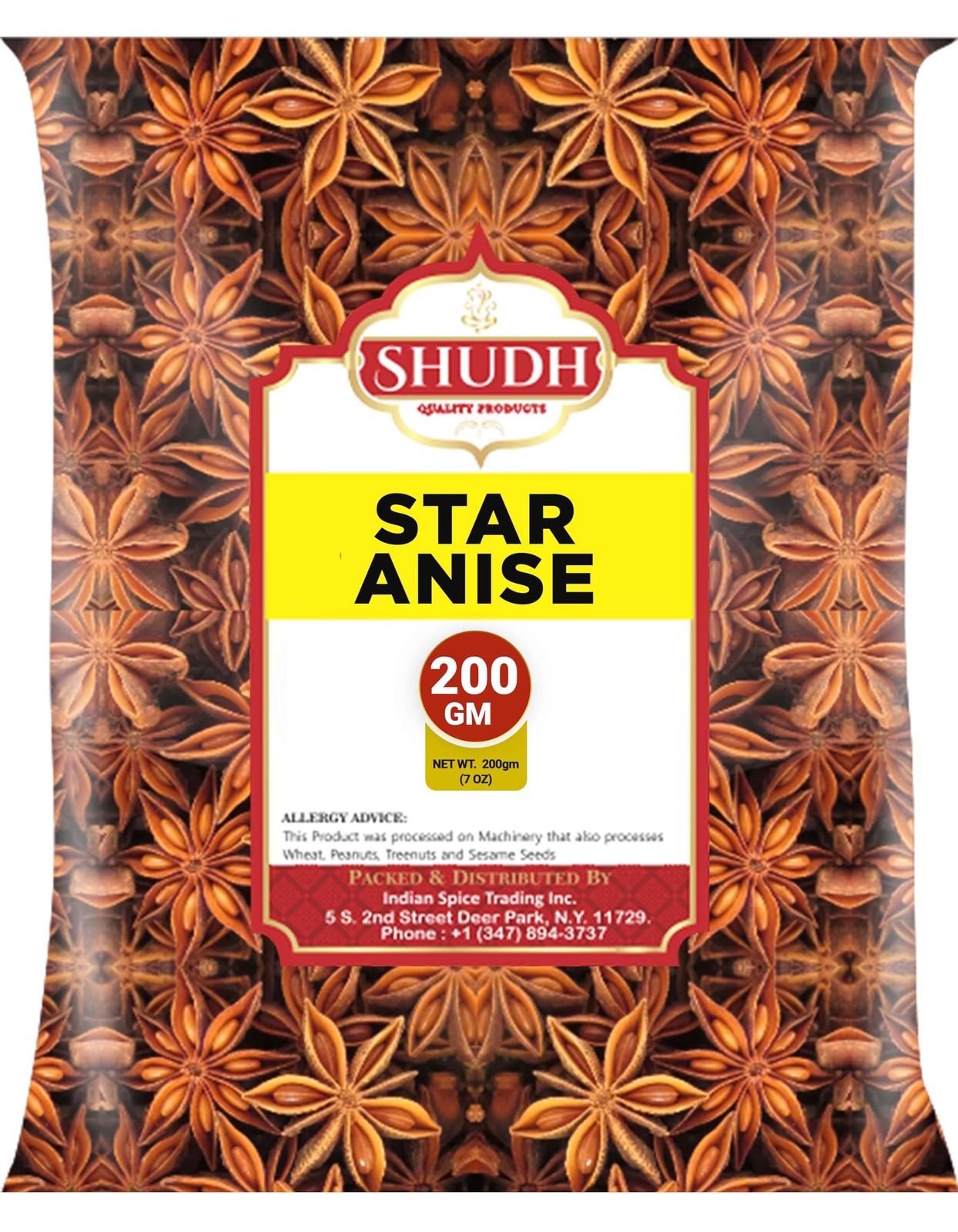 STAR ANISE WHOLE 200 gm (7 oz) | Seeds Pods ~ All Natural | Vegan | 200 g