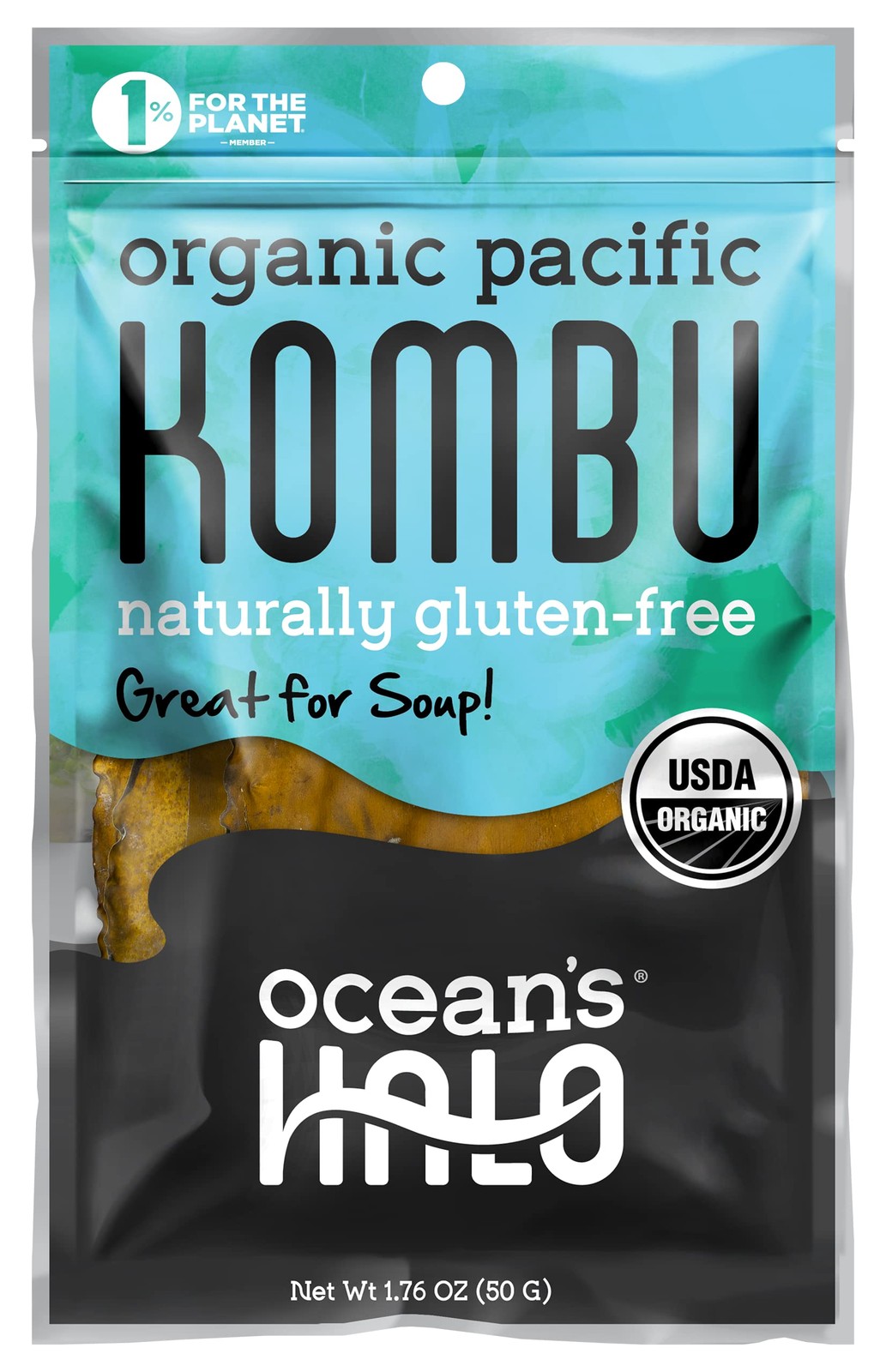 Organic Kombu Seaweed Dried Edible Kelp 1.76 oz for Cooking Broth Umami Flavor