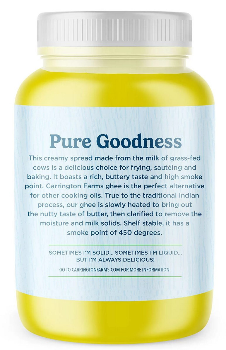 Carrington Farms Ghee 54 oz. | Pure, High-Quality Clarified Butter