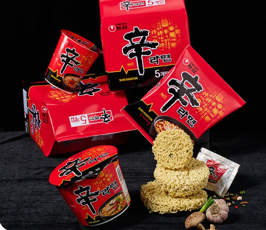 Nongshim Shin Ramyun Korean Instant Noodle Soup 120g x 5 Packs NEW