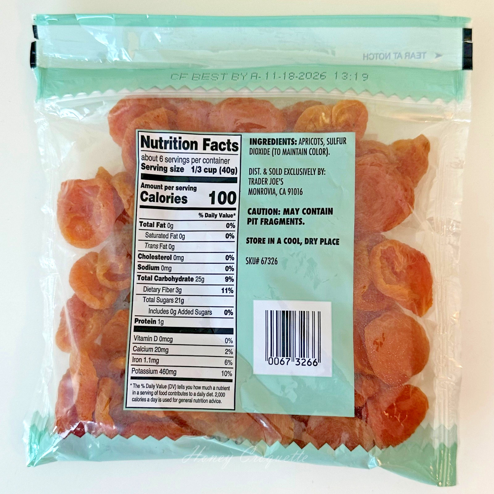4 Pack Trader Joe’s Extra Choice California Apricots Dried & Pitted No Sugar Add