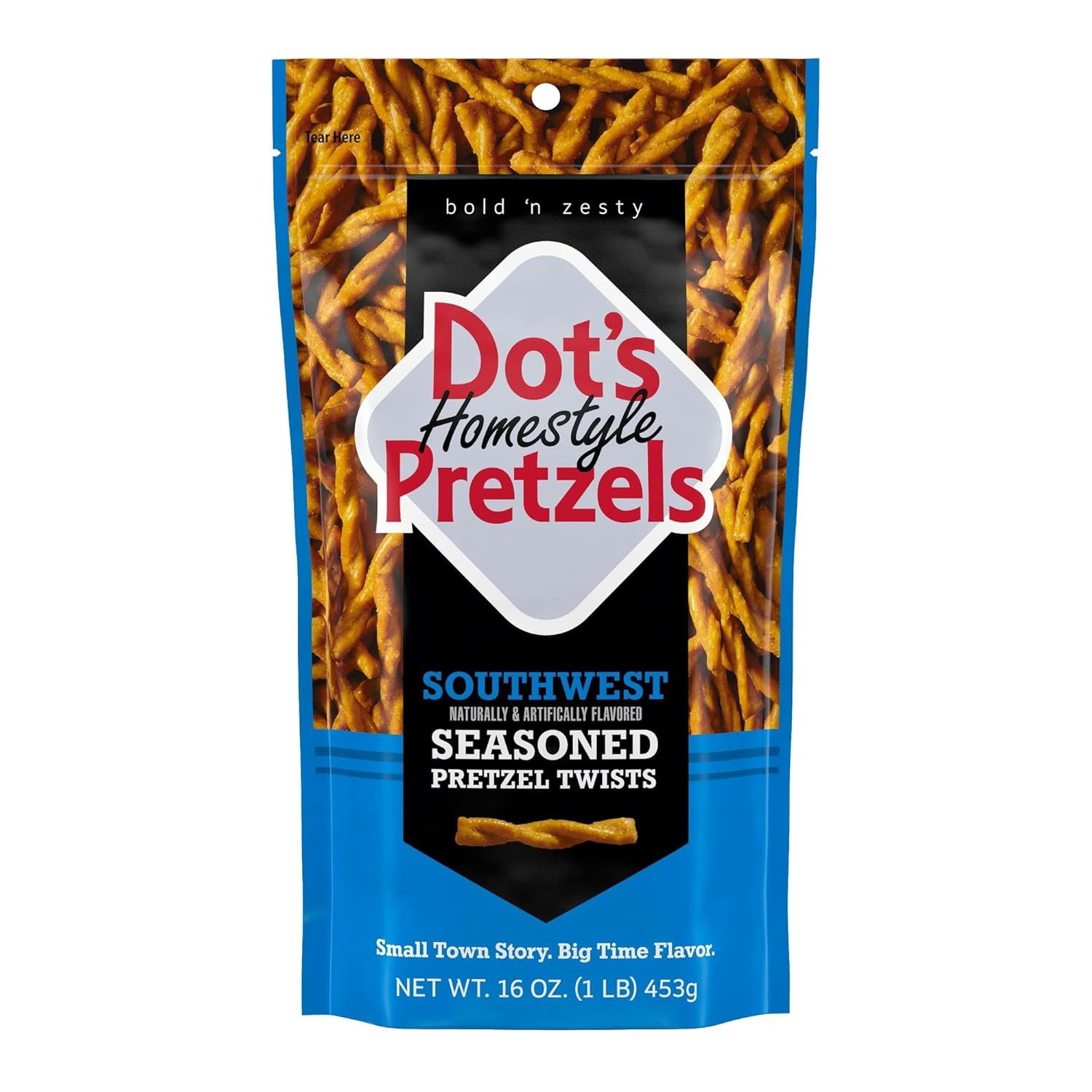 Dot’S Pretzels Original Seasoned Pretzel Twist Snack, 16Oz Grocery Sized Bag