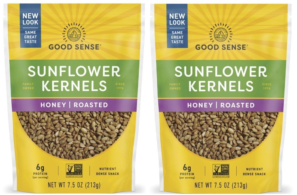 Good Sense Honey Roasted Sunflower Kernels Seeds 7.5 oz (2 Bags)