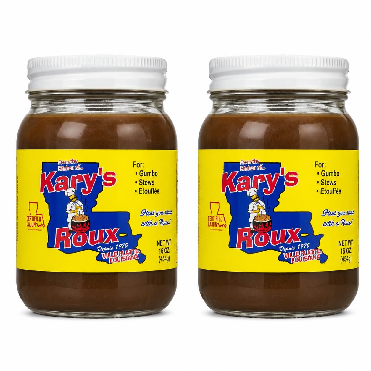 Kary’s «Original» Roux 16oz (Pack of 2) – Rich and 1 Pound