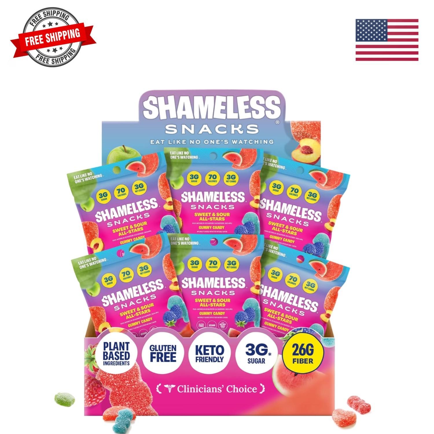Snacks Sweet & Sour All-Stars Mixed Bag – Sour Candy & Fruit Snacks, 5 Flavor…