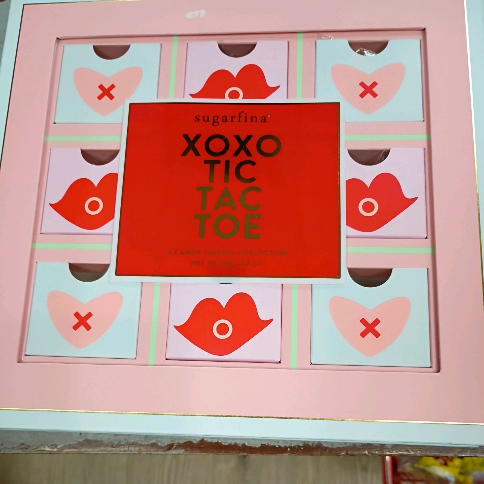 Sugarfina XOXO Tic-Tac-Toe Gummy Candy Collection Valentine’s Day Roses Stars