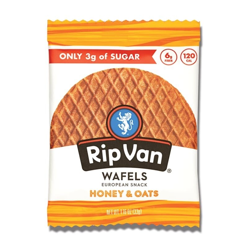 Honey and Oats Stroopwafels, Healthy Snacks, Non-GMO, Keto Friendly, Office S…