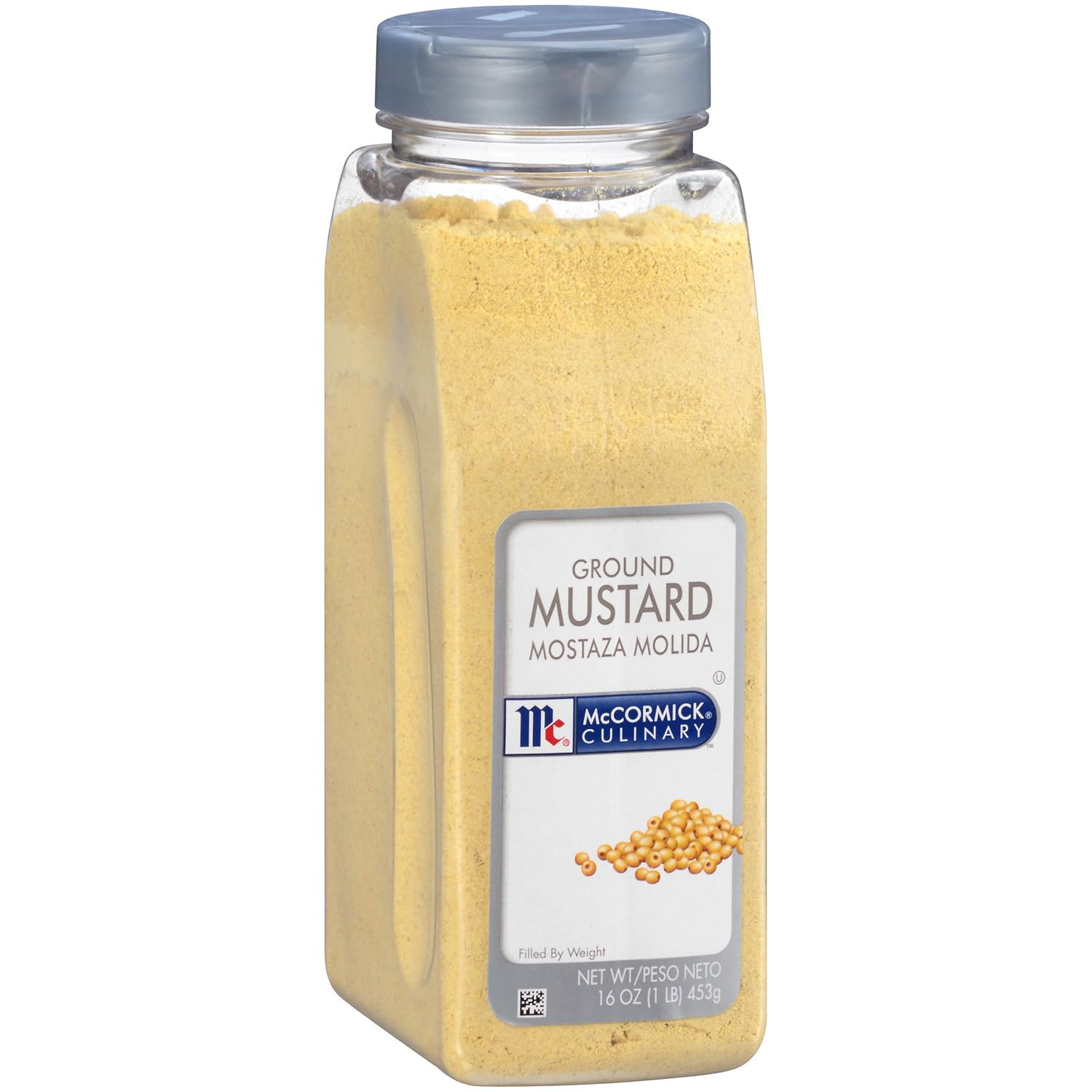 Ground Mustard, 16 Oz – One 16 Ounce Container of Ground Mustard Powder for a Sh