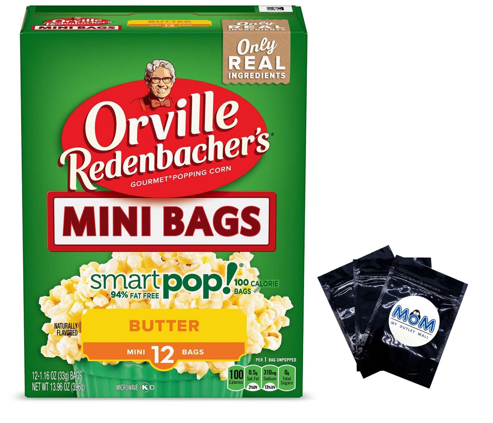Microwave Popcorn Mini Bags Bundle – One Box Orville Redenbacher Smart Pop