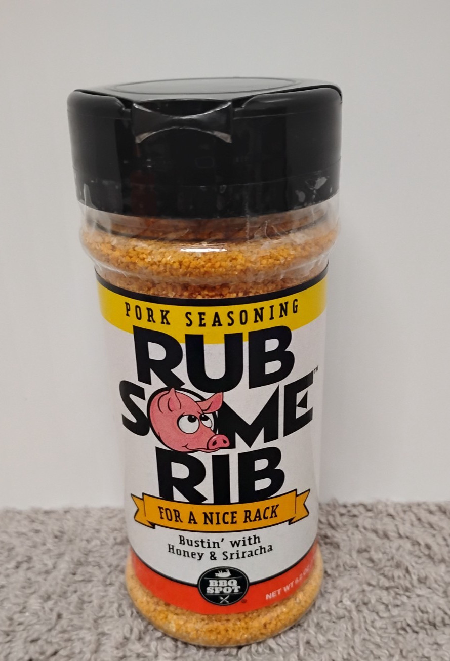 NEW Rub Some Rib Pork Seasoning 6.2 Oz. Bustin w/ Honey & Sriracha. Exp.09/2027.