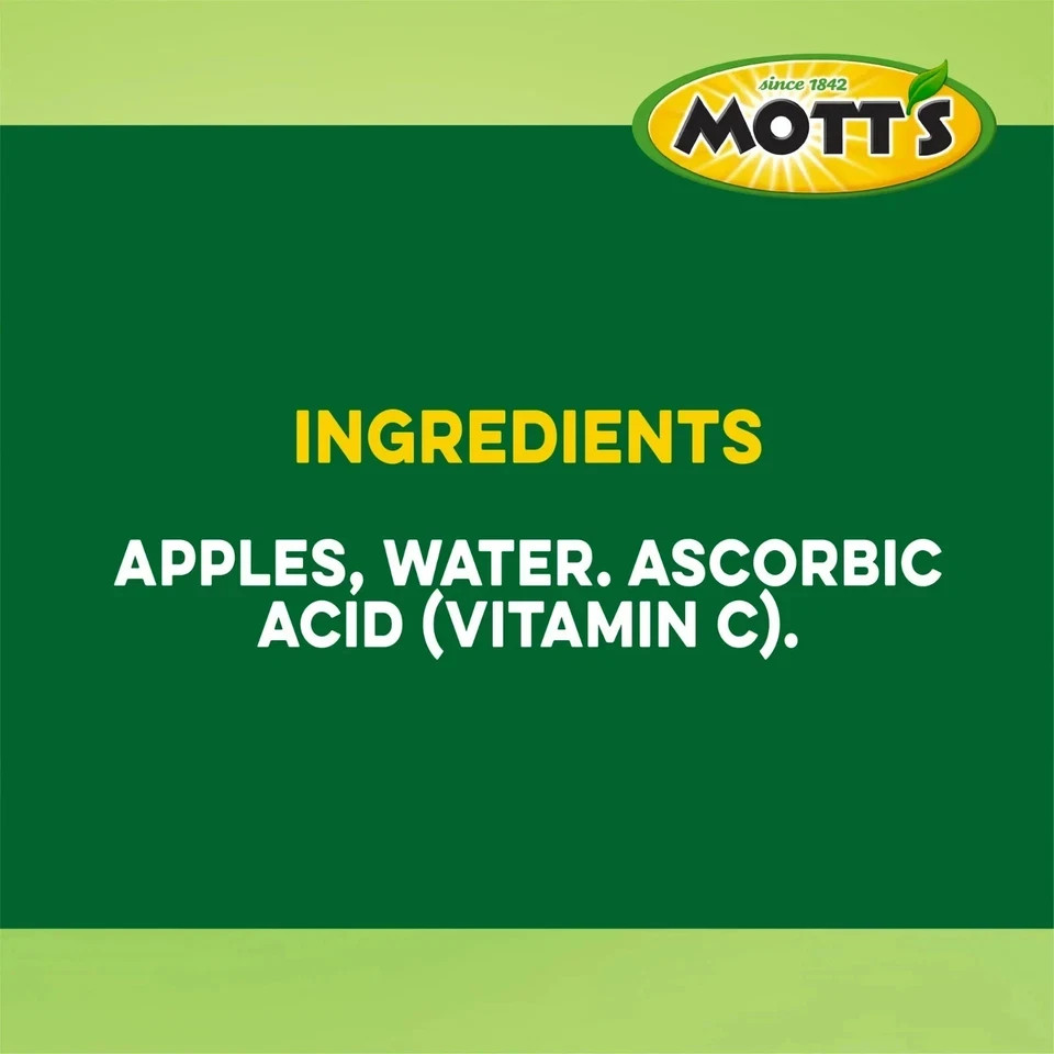 Mott’s Unsweetened Applesauce, No Artificial Flavors, 3.9 Oz Cups, 18 COUNT