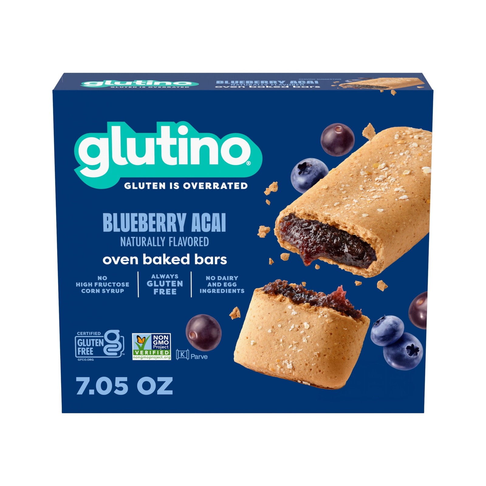 Glutino Gluten Free Breakfast Bars, Blueberry, 5-Count Boxes, 7.05 Ounce