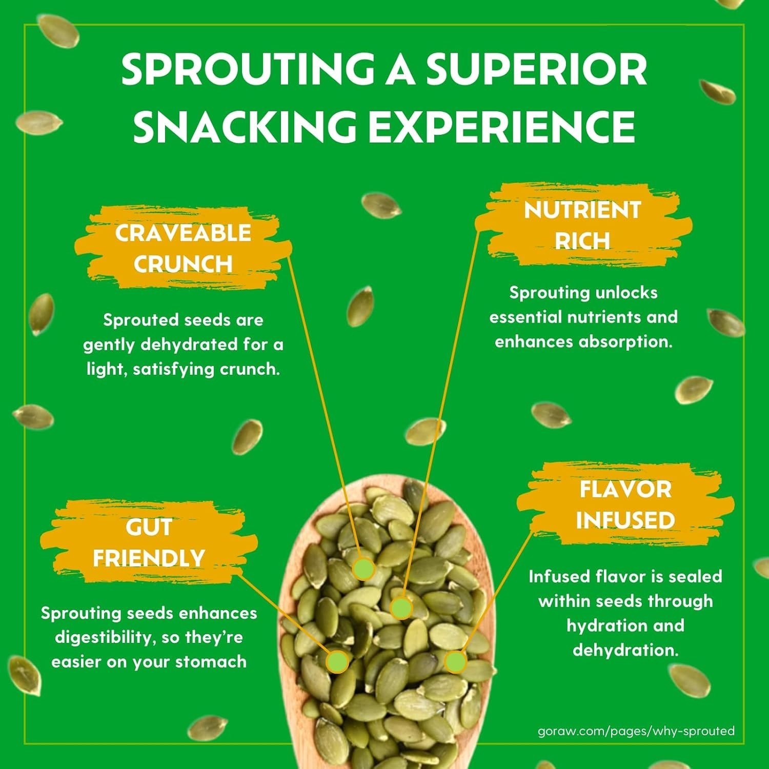 Go Raw Organic Sprouted Pumpkin & Sunflower Seeds, 10 oz, Sea Salted, Keto, Kosh
