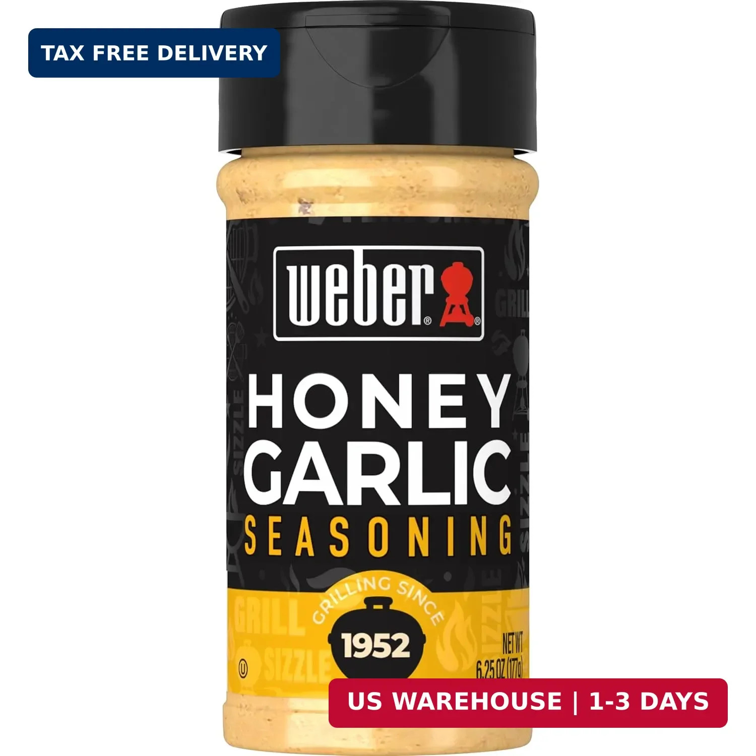 Weber Honey Garlic Seasoning and Rub, 6.25 oz