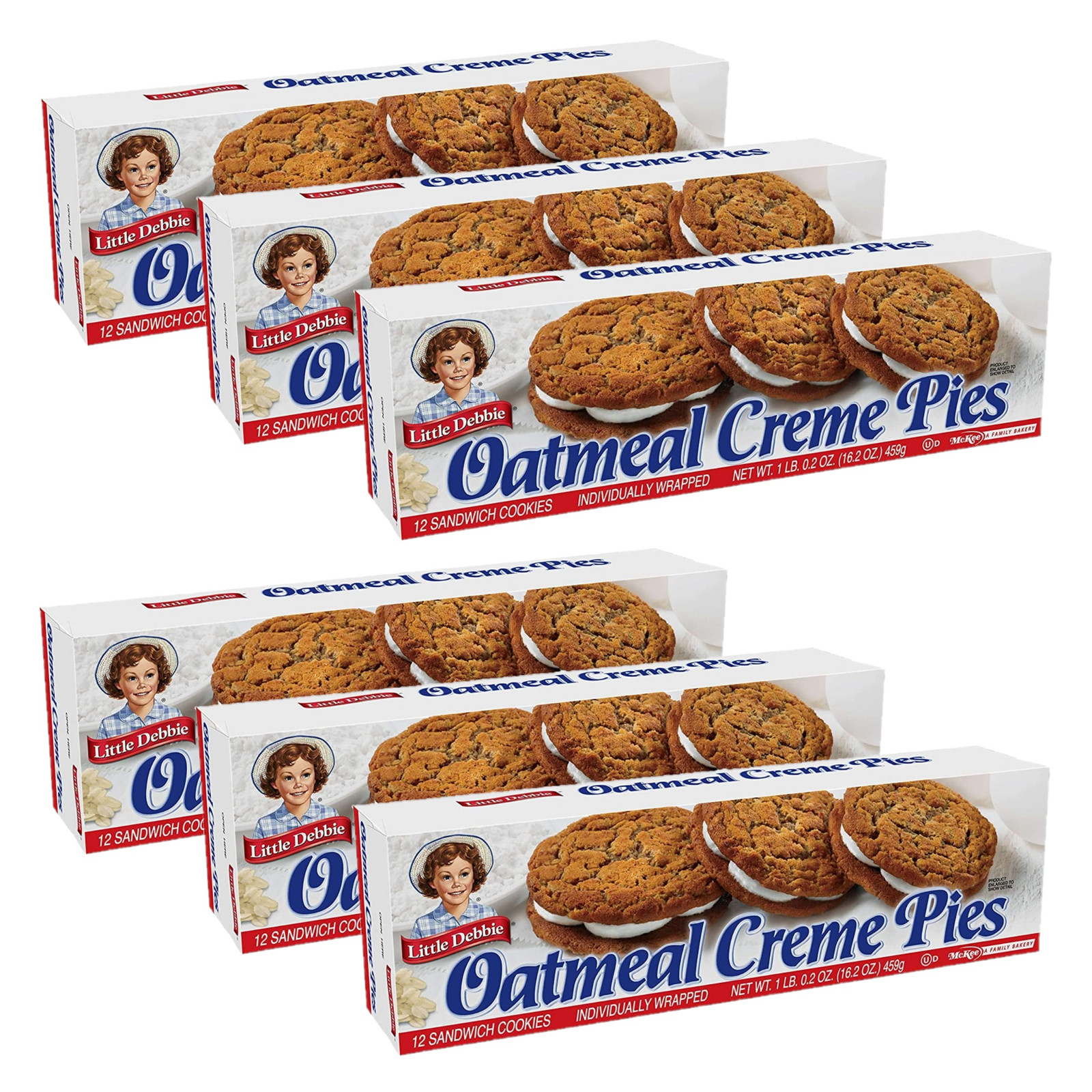 Little Debbie Oatmeal Creme Pies, 6-Boxes