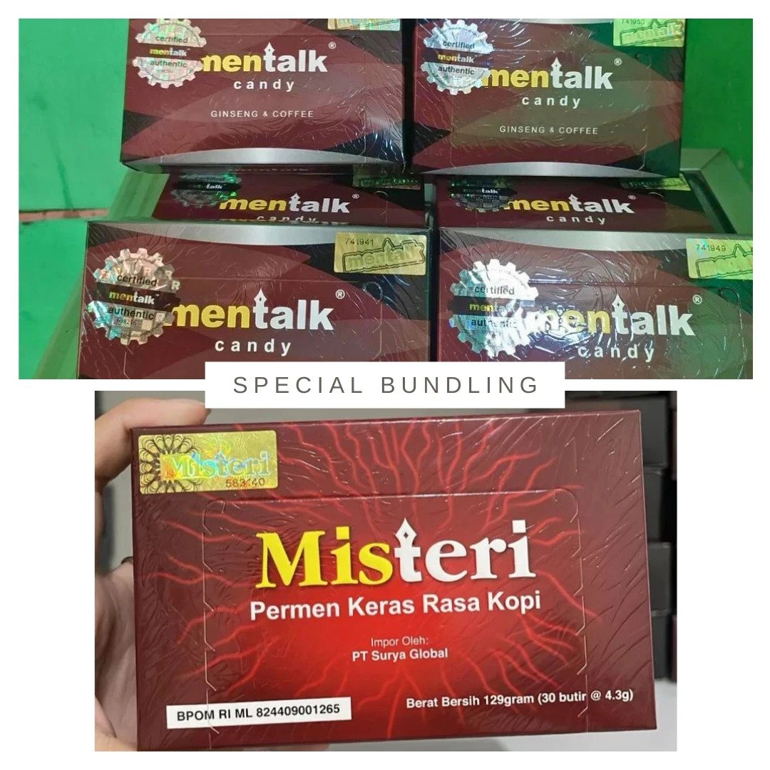 2 BOX SPECIAL BUNDLING Men talk Candy + Mist eri Coffee Candies Box Gift Premium
