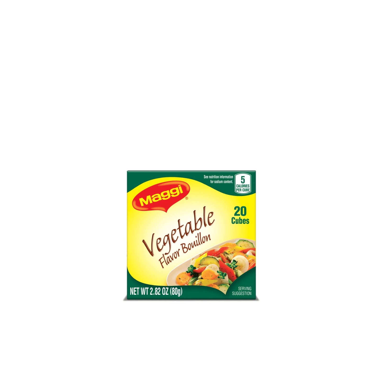 Maggi Vegetable Flavor Bouillon Cubes 2.82 Ounce (Pack of 1)