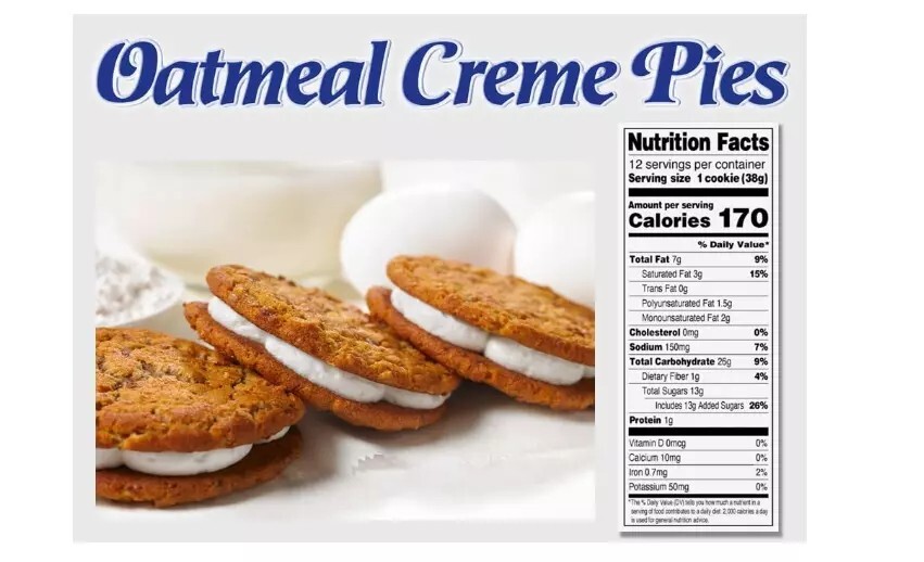 Little Debbie Oatmeal Creme Pies, 12 Individually Wrapped creme pies, 16.2 Ounce