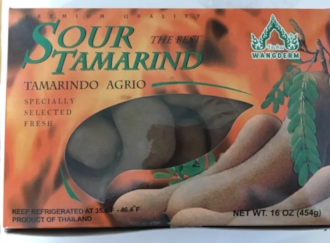 Sour Thai Big Pods Tamarind 100% Premium Quality – (1 lb-454 gm) 2 Pack Offer