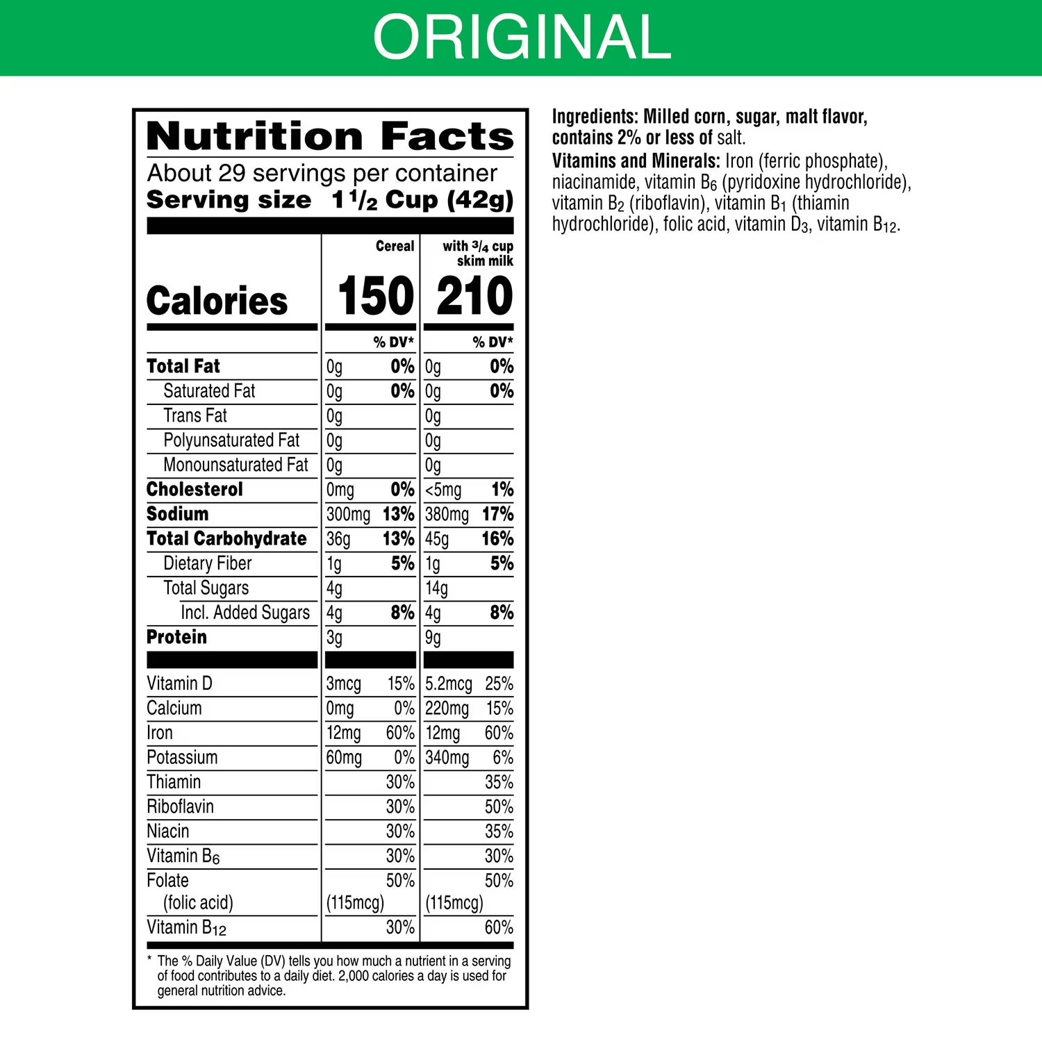 Corn Flakes Cereal, 43 oz.