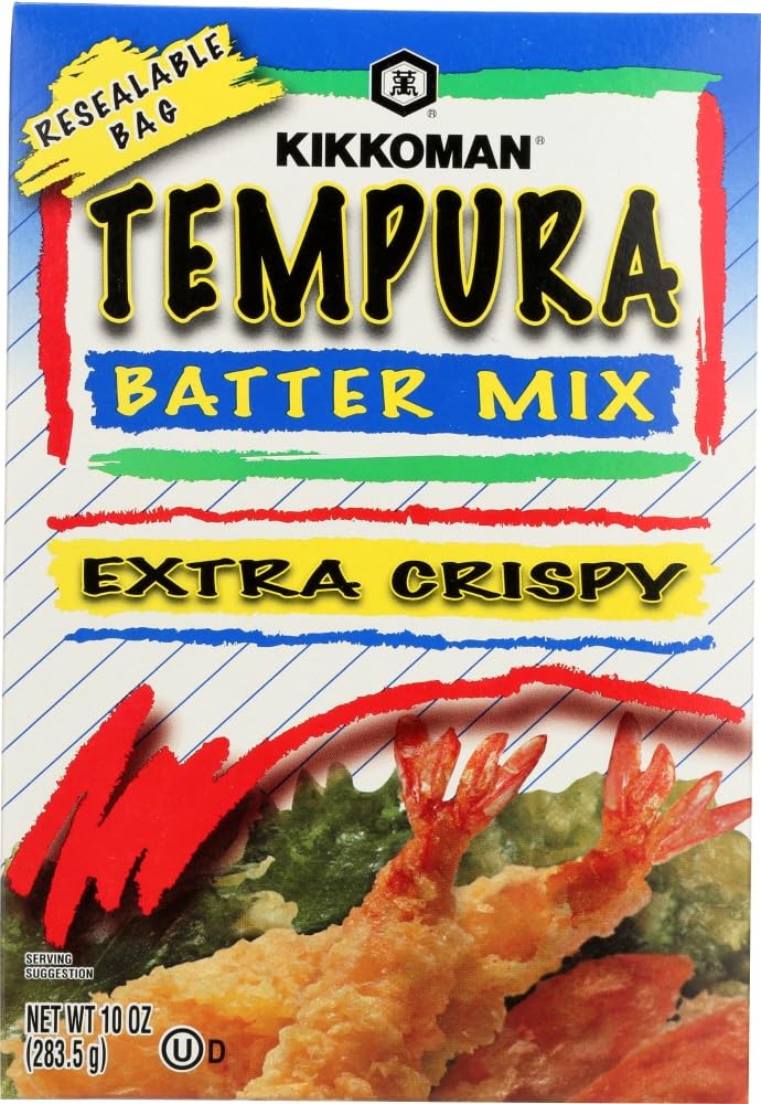 Kikkoman Japanese Tempura Batter Mix Extra Crispy 4 Pack Perfect for Frying