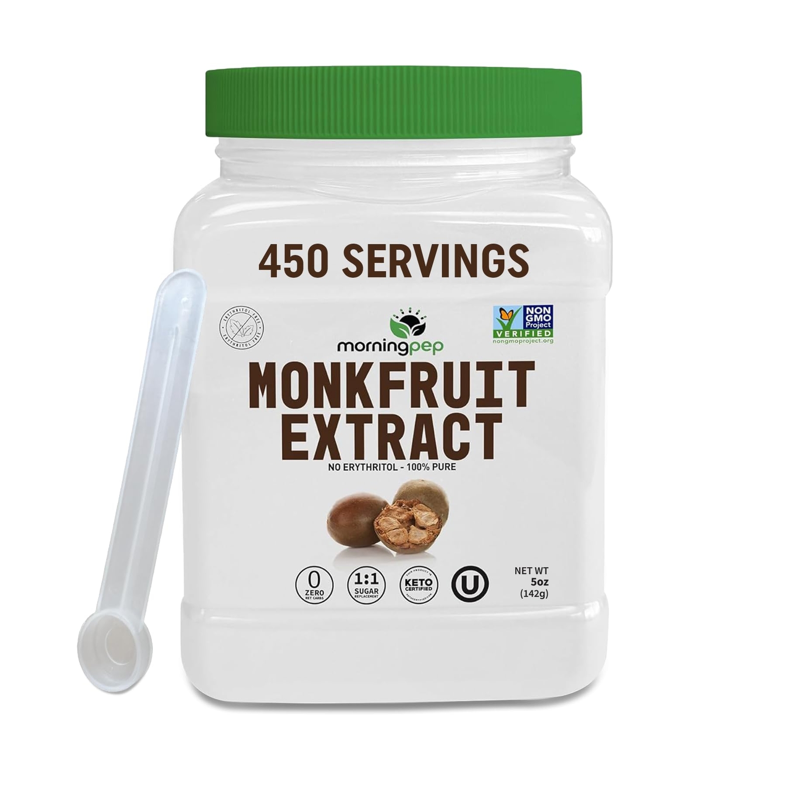 100% Pure Monk Fruit extract sweetener, No Erythritol, Monkfruit Extract Powd…