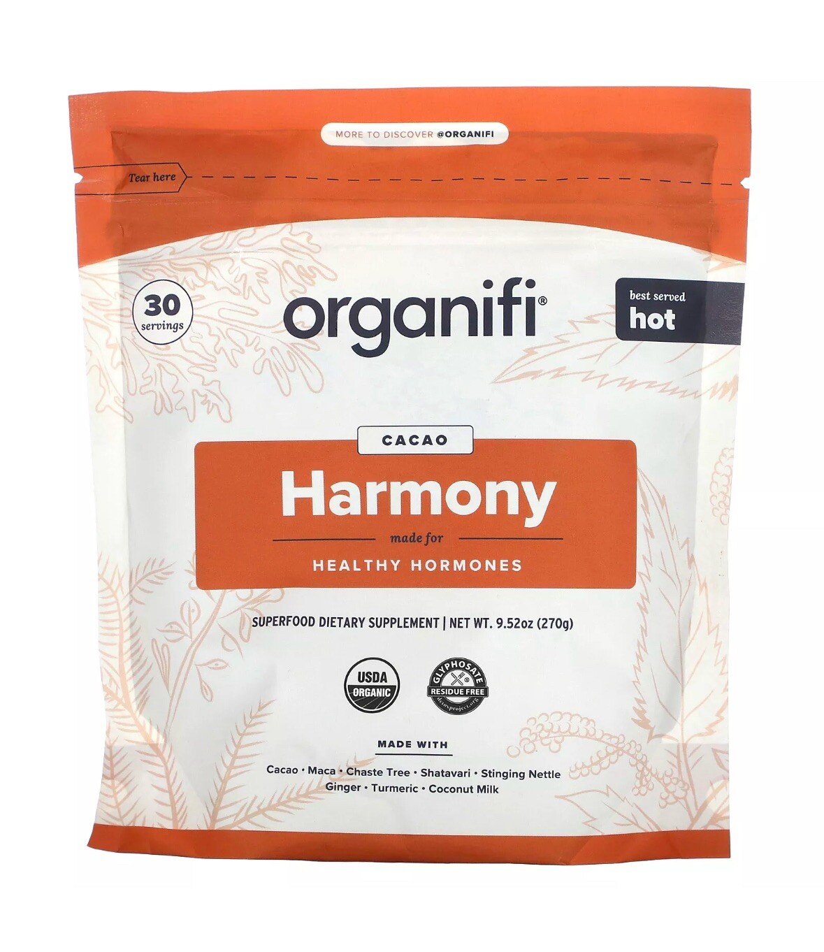 Harmony, Cacao, 9.52 oz (270 g) EXP 08-25