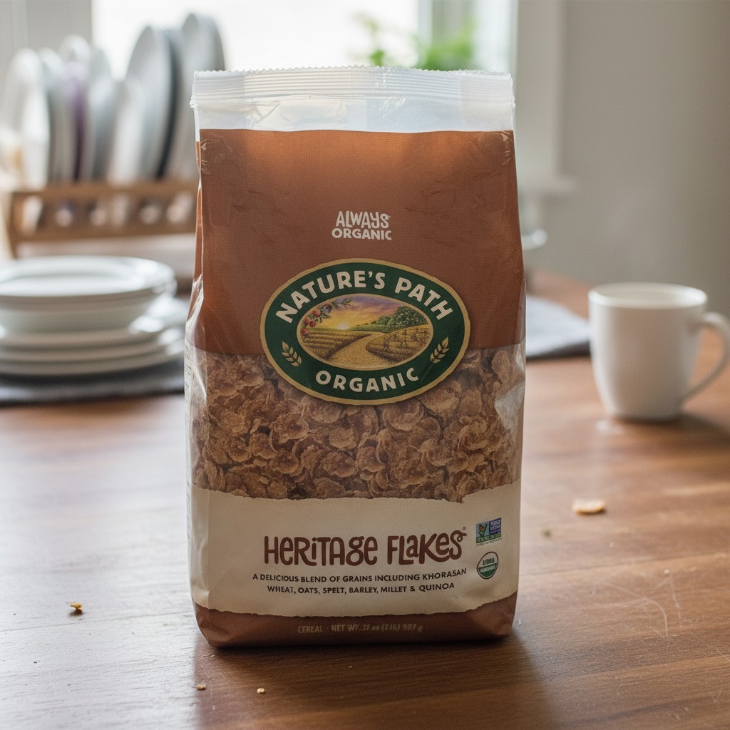 Nature’S Path Organic Heritage Flakes Cereal, 2 Lbs. Earth Friendly Package (Pac