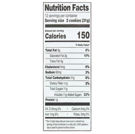Great Value Chocolate Chip Chewy Cookies, 13 Oz