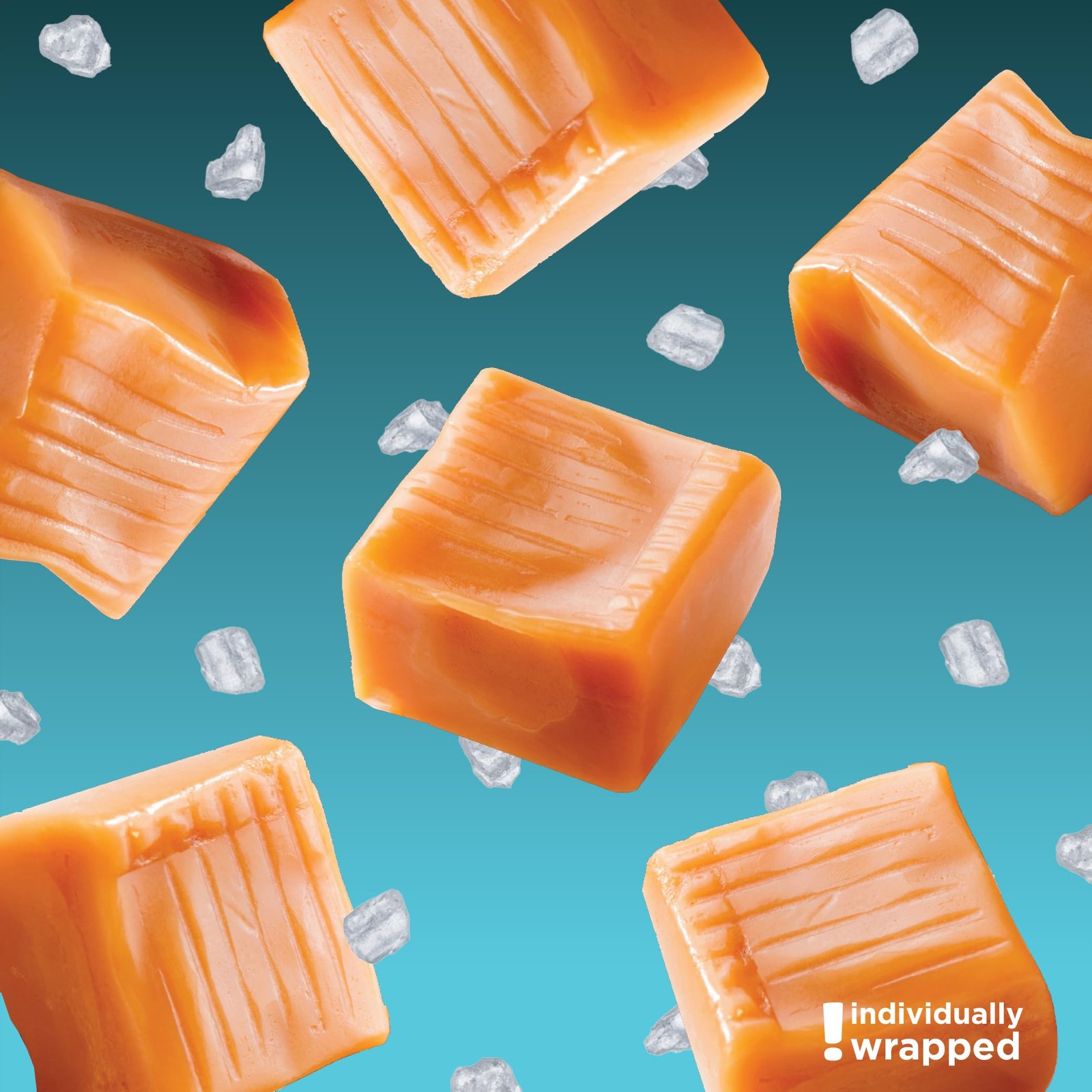 Sea Salt Caramel Cubes Candy 2 Pounds, Individually Wrapped, Bulk Pack (About…