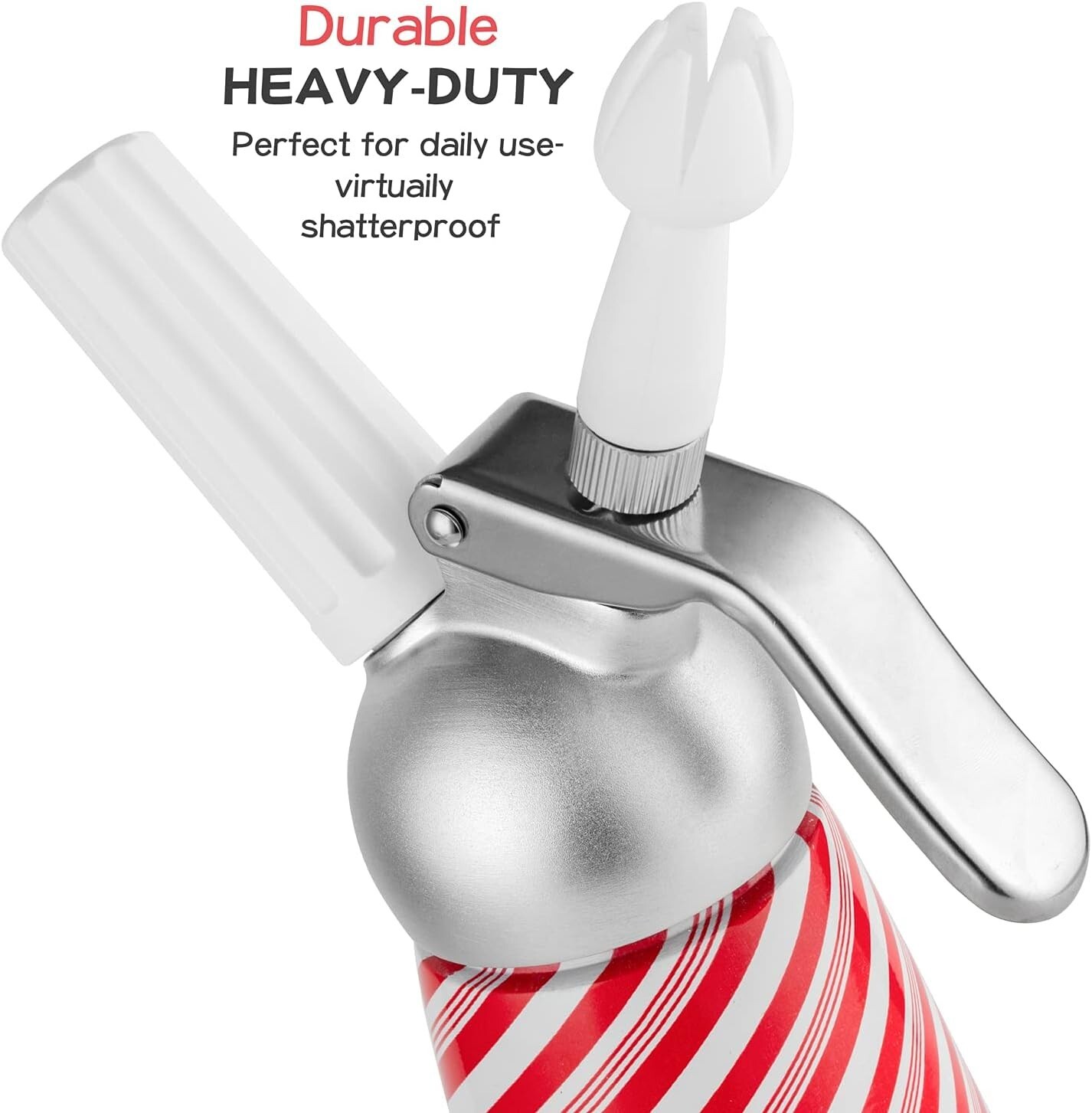Whip Cream Dispenser 1 pint (.5L) 500ml Metal ALL Aluminum PRO holiday whipper