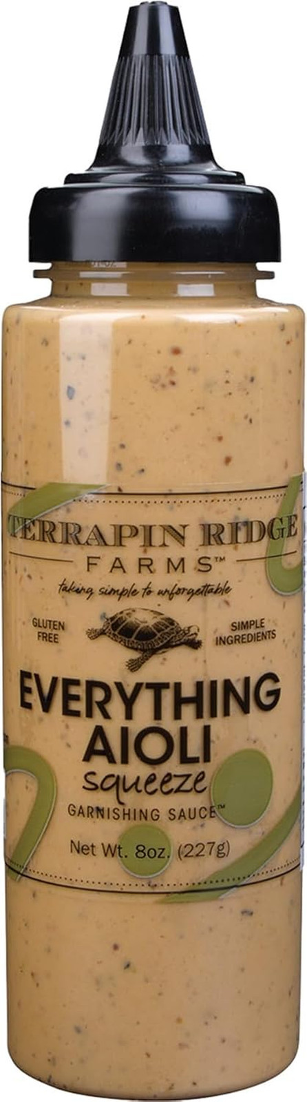 Farms Everything Aioli Sauce, Creamy Gourmet Condiment – 8 Oz Squeeze Bottle