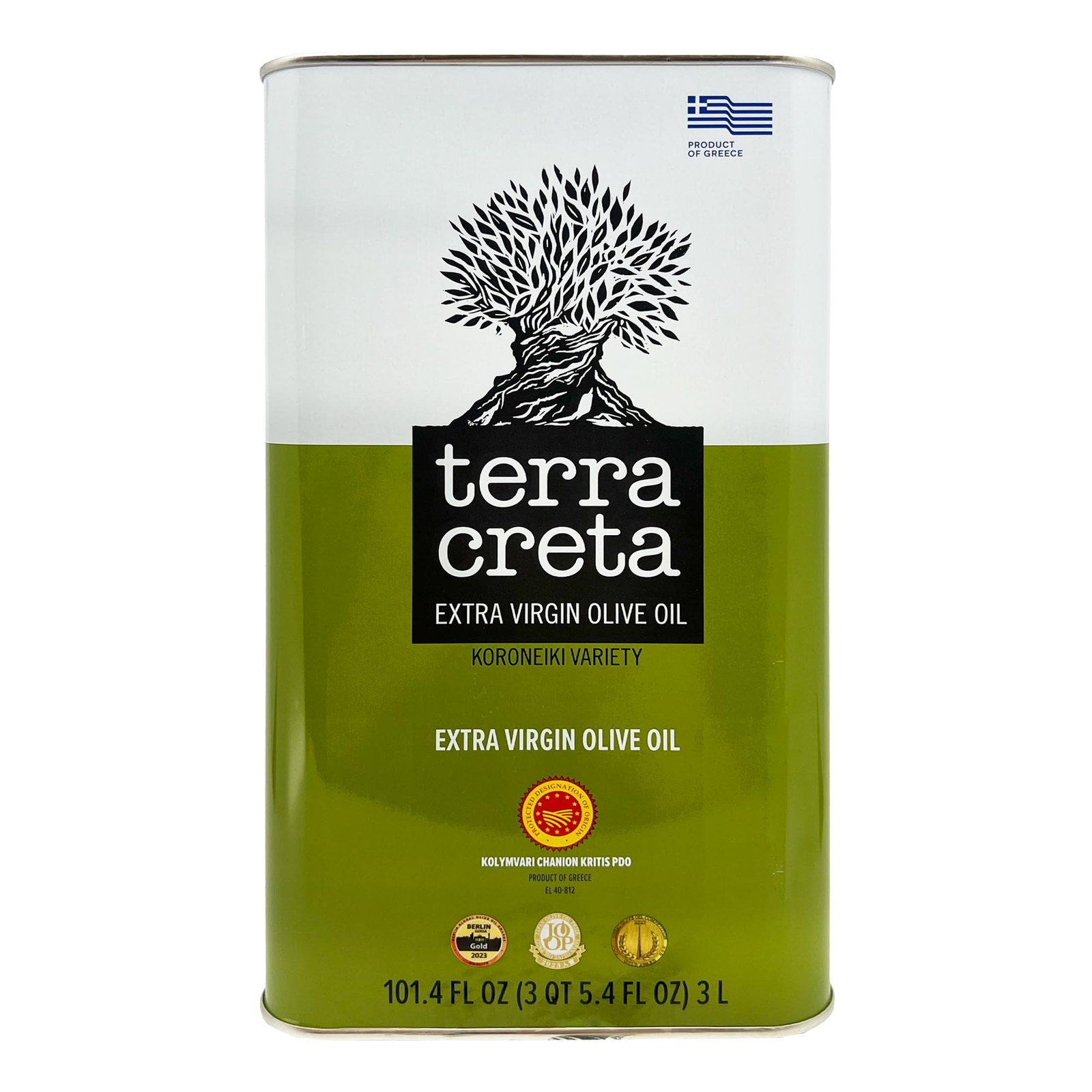 Terra Creta | Award Winning | Kolymvari Estates | 101.4 Fl Oz (Pack of 1)