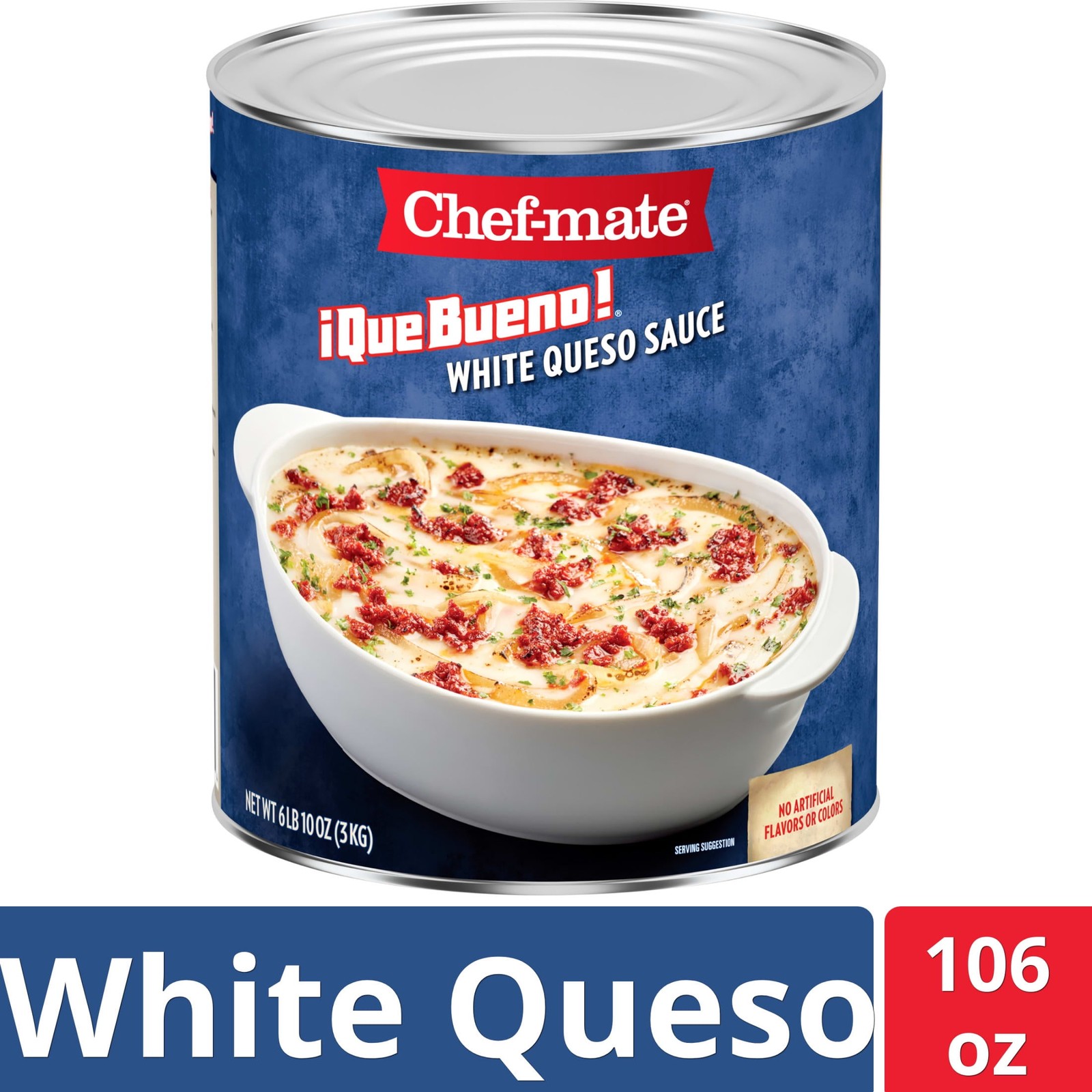 No Artificial Flavors or Colors White Queso Sauce, 106 oz