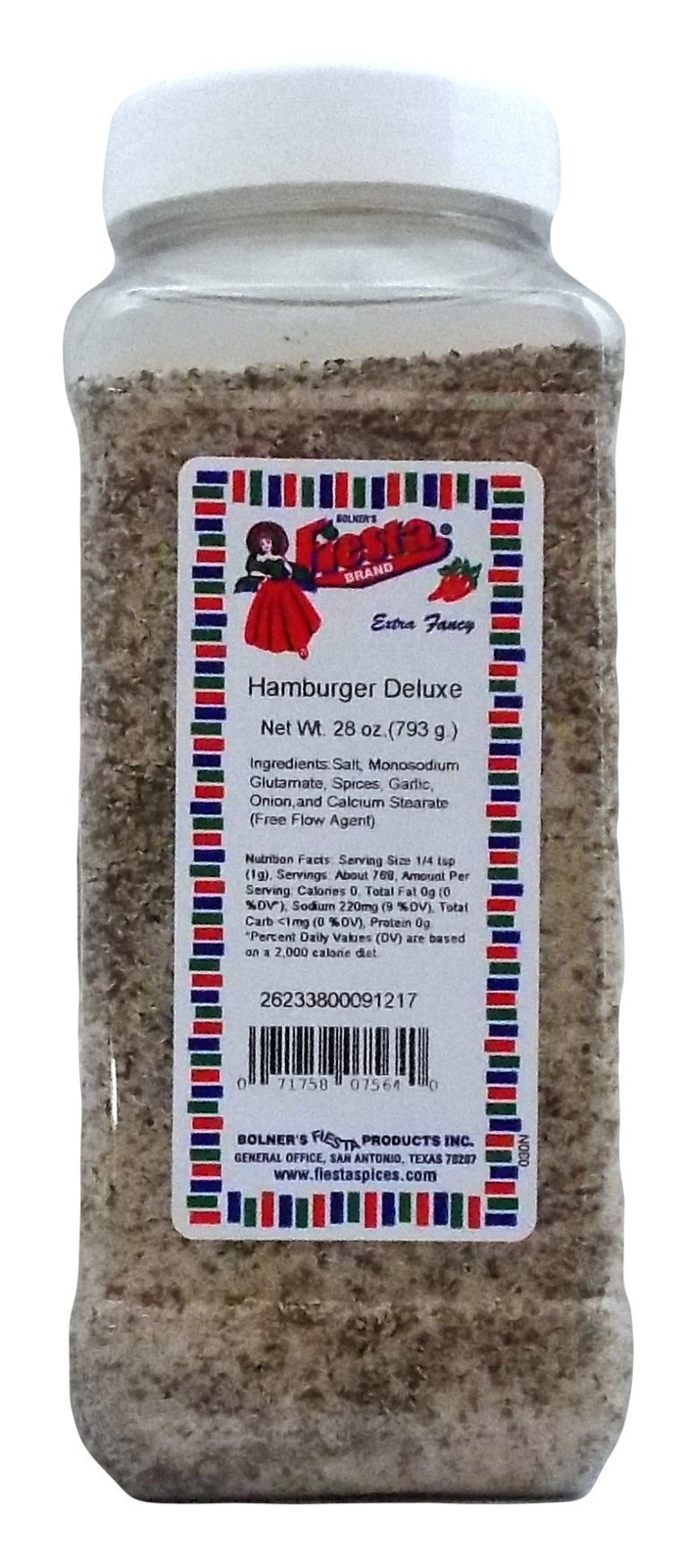 Bolner’s Fiesta Extra Fancy Hamburger Deluxe Seasoning Mix, 28 Oz.