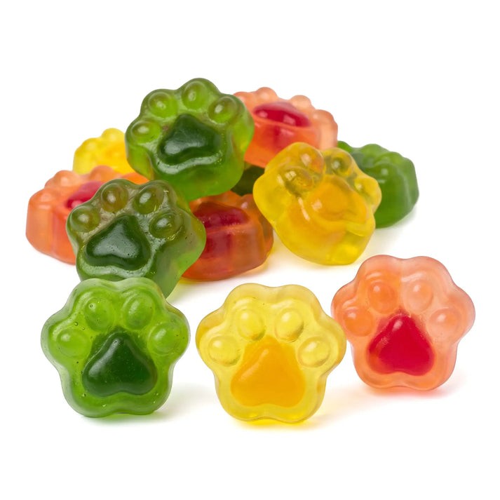 Assorted Fruit Filled Gummies 3D Candy Apples Pears Grapes Lemons Bulk Bag