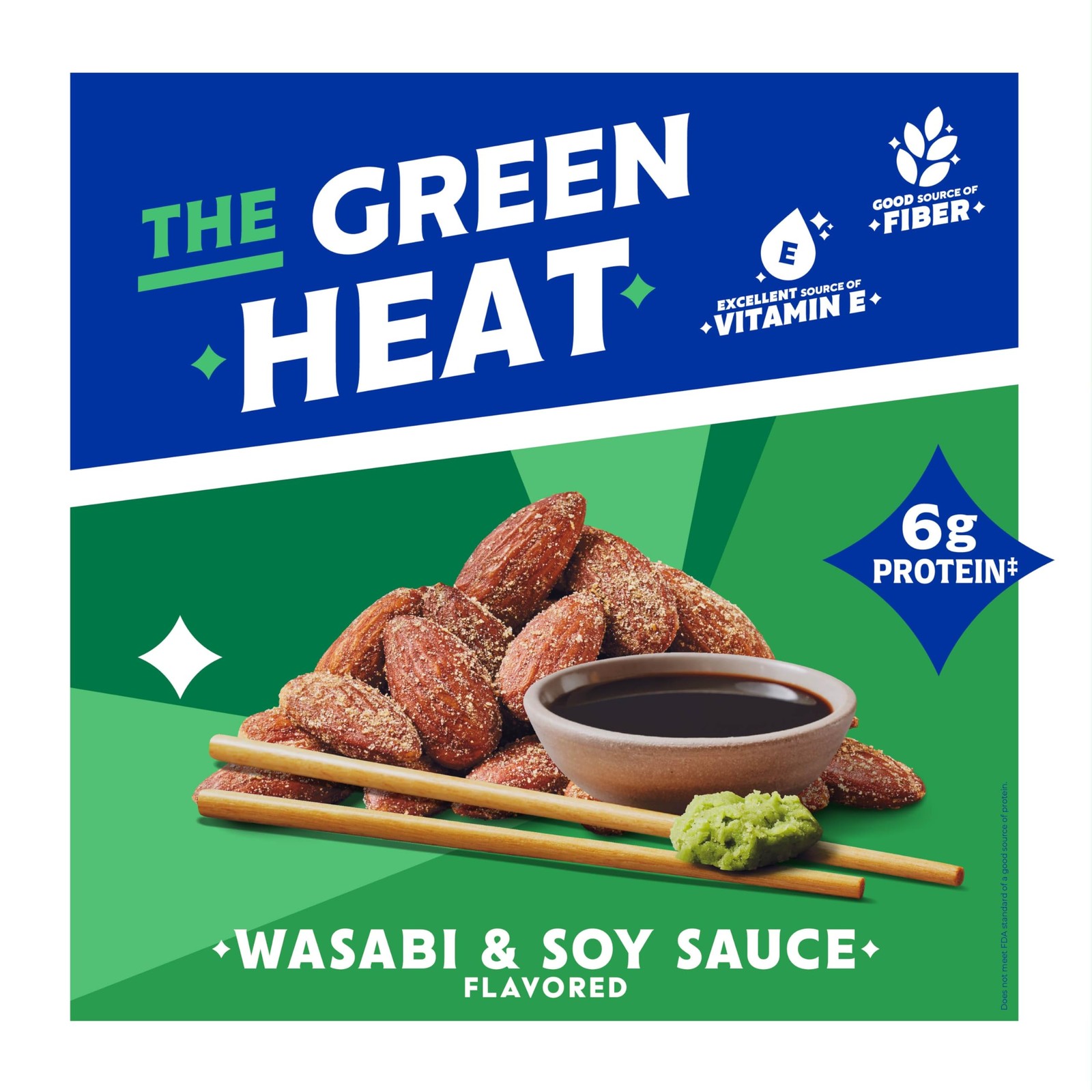 Blue Diamond Almonds Wasabi & Soy Sauce 16 Ounce (Pack of 1), 16oz Bags