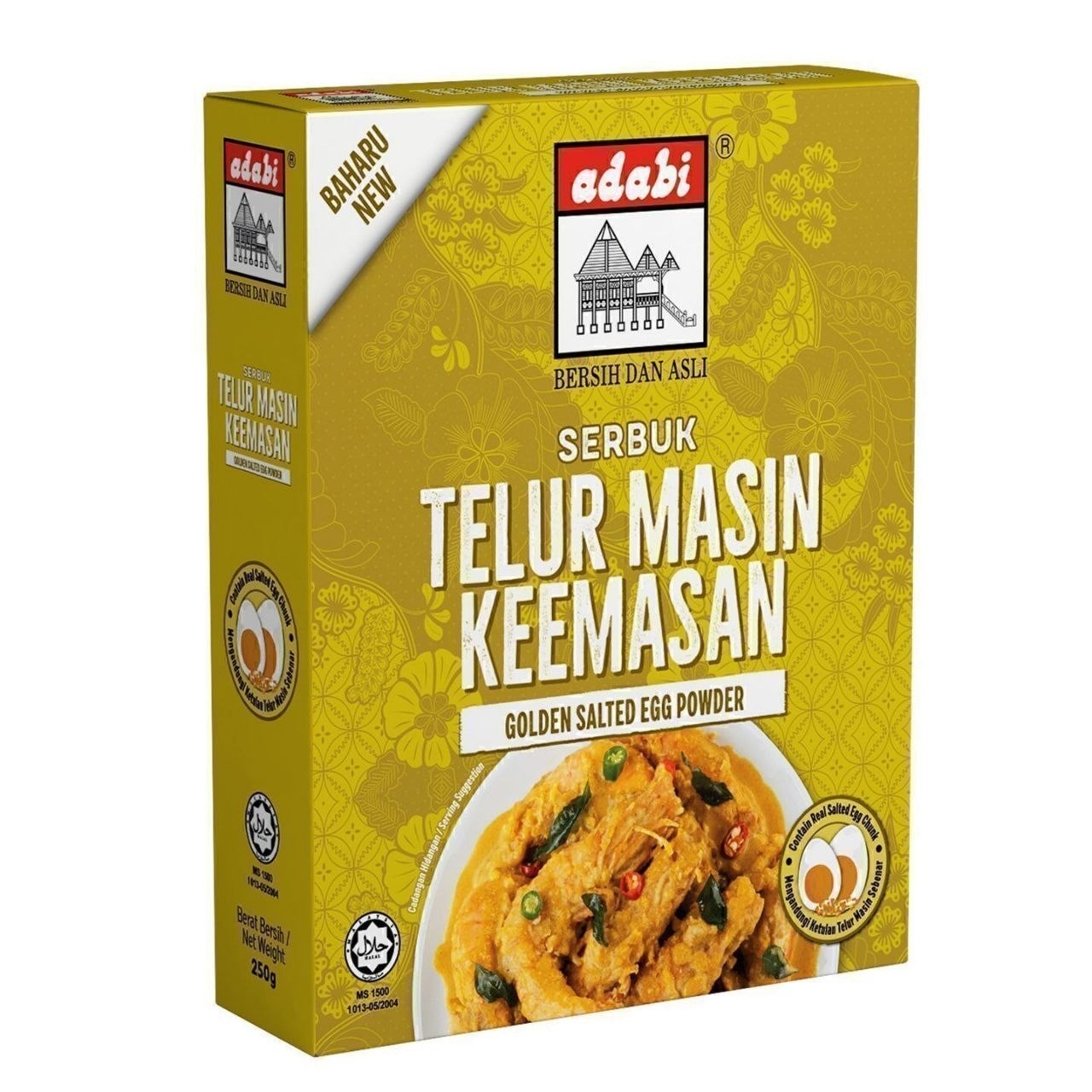 4 Packs Adabi 250g Golden Salted Egg Powder Halal Original Seasoning for Cooking